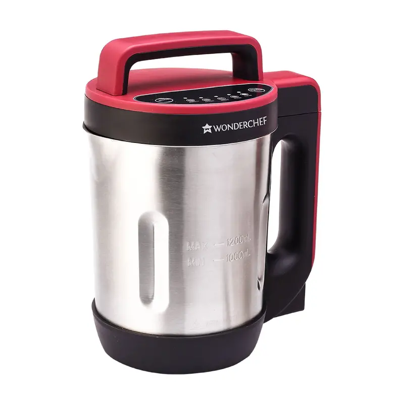 Neo Smart Soup Maker – 1L Capacity, 800W Heating, Stainless Steel Blades & Jug, Ready In 20 Minutes, 2-Year Warranty (Red & Black) 1