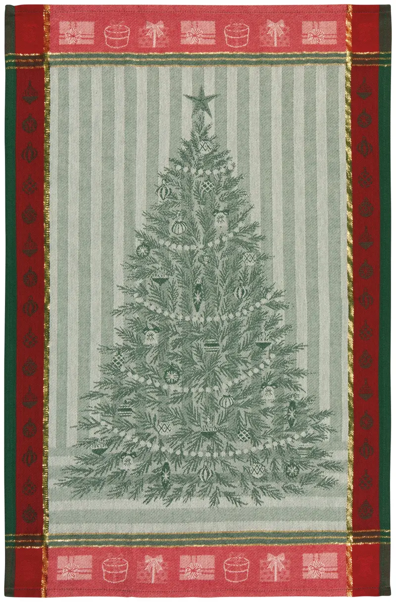 Now Designs Festive Fir Jacquard-Weave Holiday Dish Towel 1
