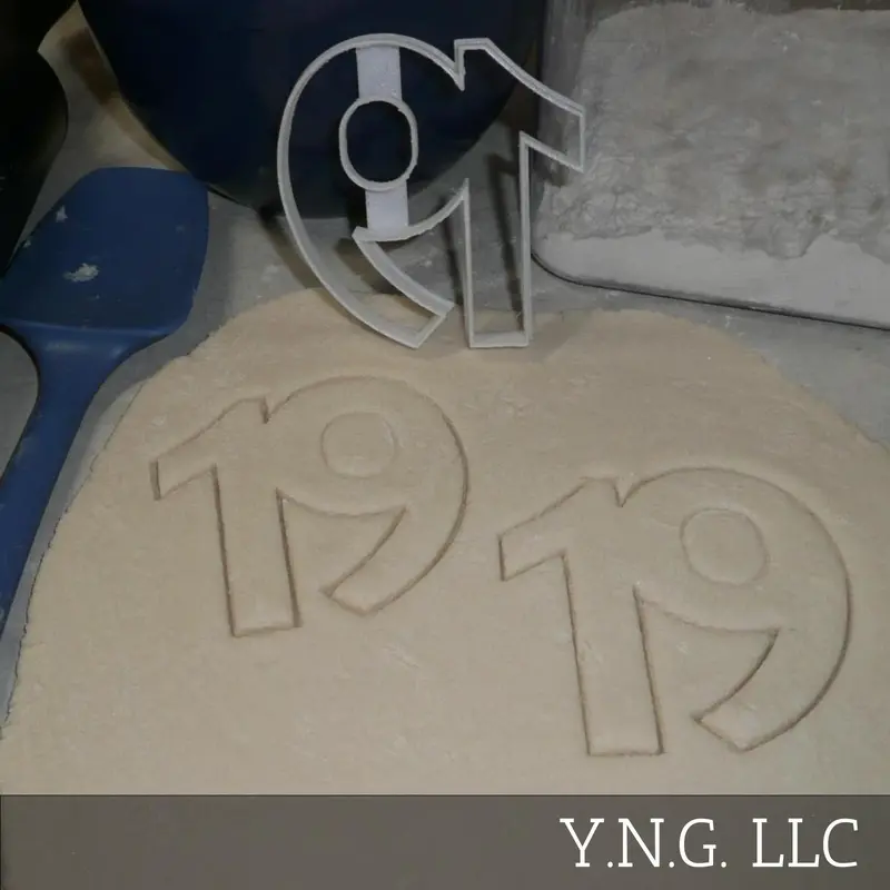 Number 19 Birthday Cookie Cutter – Sports-Themed Anniversary Design Usa 1