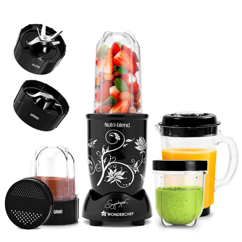 Nutri-Blend 500W High-Speed Mixer Grinder With 4 Unbreakable Jars & Chef Sanjeev Kapoor Recipe Book 1