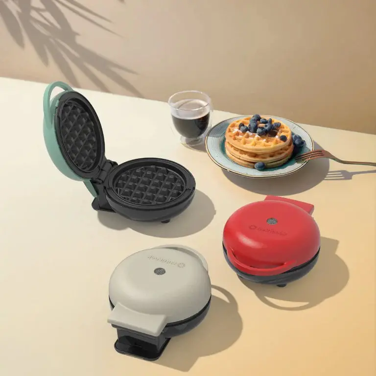 Nutricook Mini Waffle Maker – 10Cm Ceramic-Coated Plates For Healthy Belgian-Style Waffles 1