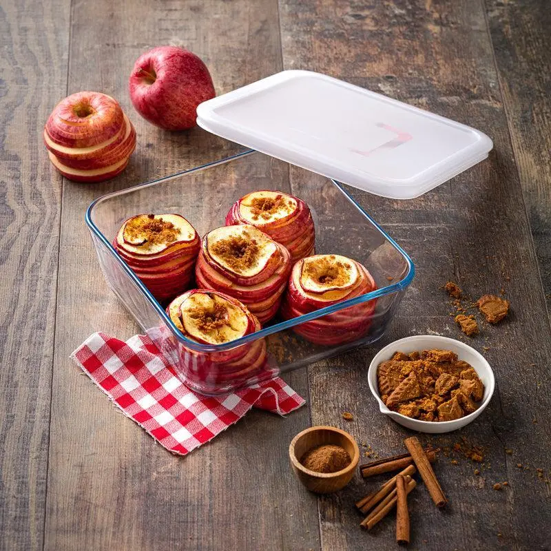 Ôcuisine Glass Square Roasting Dish With Lid 1