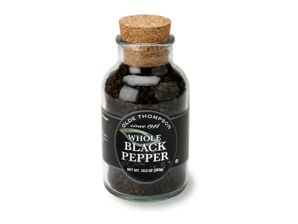 Olde Thompson Whole Black Peppercorns – 10 Oz Jar 1