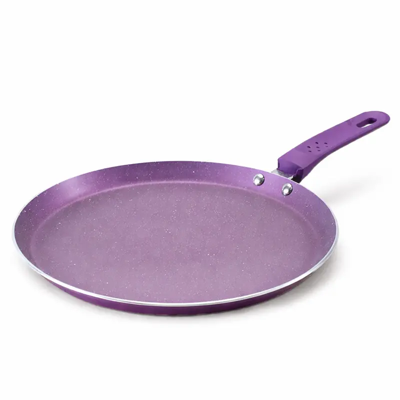 Orchid Purple Aluminium Dosa Tawa – 24 Cm Lightweight, Even-Heat Cooking Surface 1