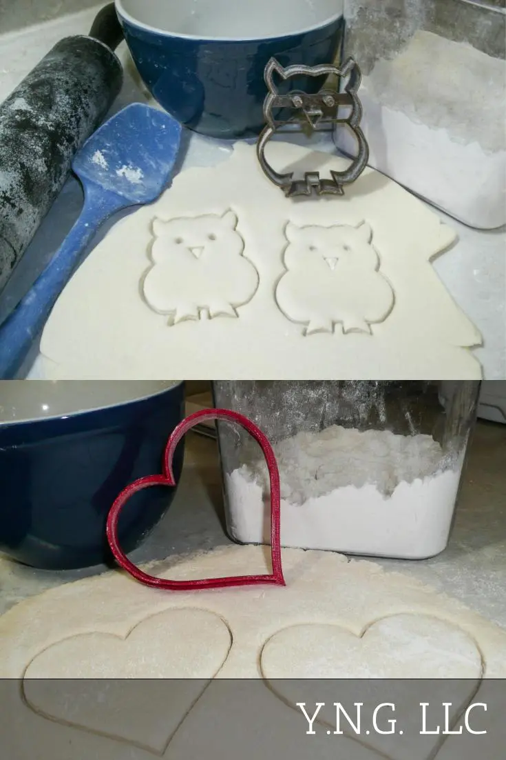 Owl-Themed Baby Shower Cookie Cutters – 2-Piece 'Owl Always Love You' Valentine Design 1