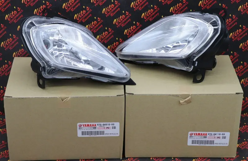 Pair Of Oem Headlights (Left & Right) For Yamaha Yfz450/Yfz450R/Raptor 700 1