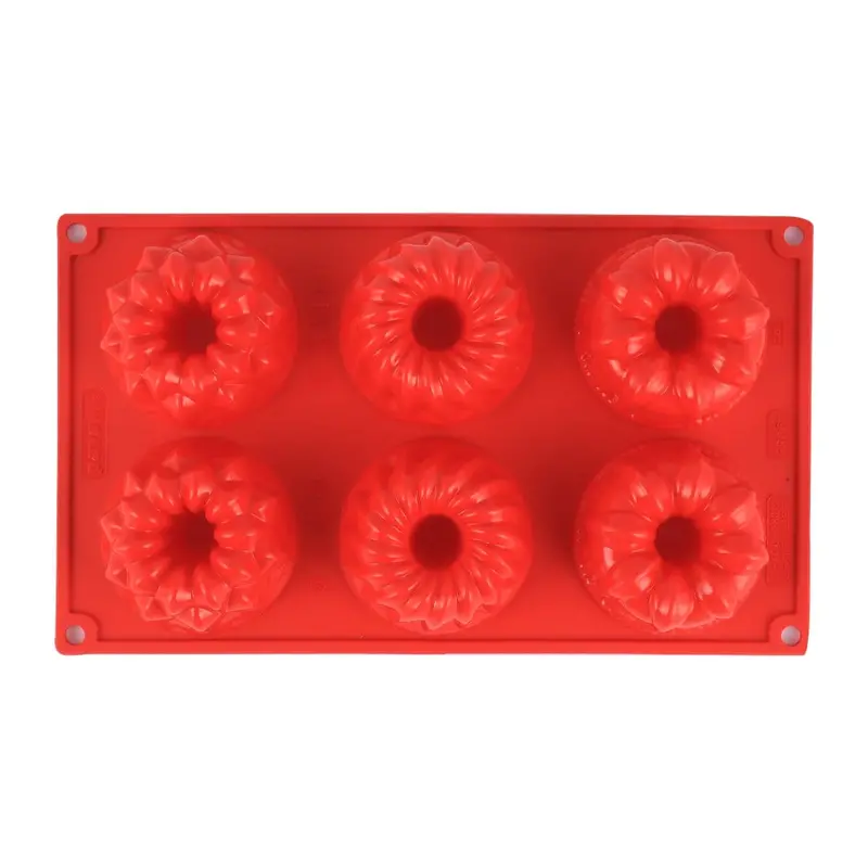 Pavoni Platinum Multi-Forme 6-Cavity Silicone Mold – Versatile Portion-Control Tray For Mousse, Cheesecake, And Puddings 1