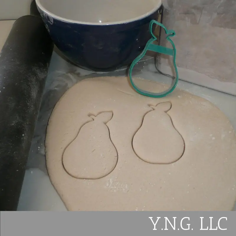 Pear-Shaped Outline Cookie Cutter – Minimalist Fruit Bakery Tool Made In Usa Pr5285 1