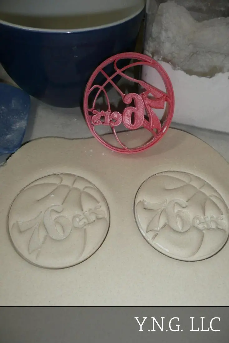Philadelphia 76Ers Basketball Cookie Cutter – Nba Fan Treats – Usa Made Pr2748 1