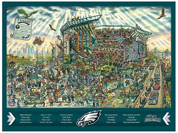 Philadelphia Eagles 500-Piece Jigsaw Puzzle – Official Team Logo Design 1