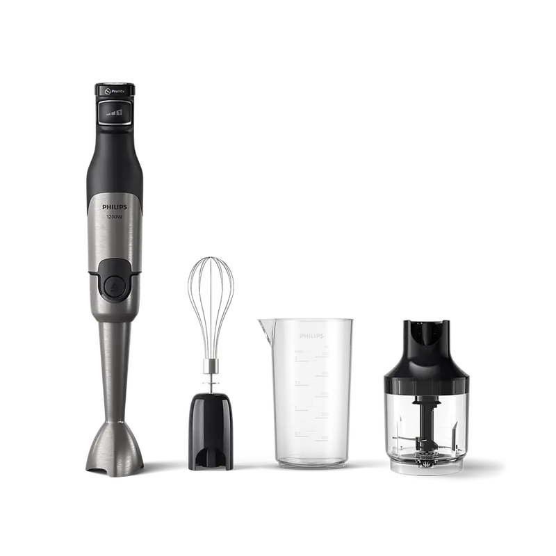 Philips 1200W Hand Blender – Ergonomic Design With Turbo Boost And Multiple Attachments 1