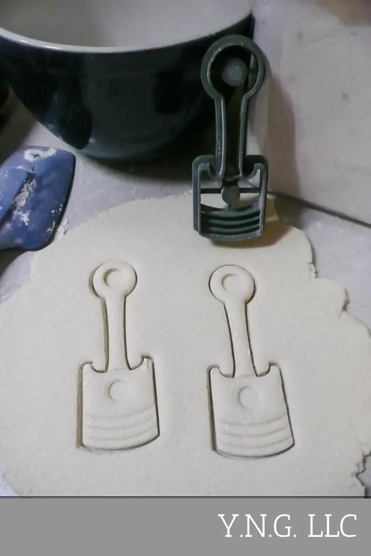 Piston And Cylinder Engine Cookie Cutter – Mechanical Component Shape For Stem Or Auto Themes 1