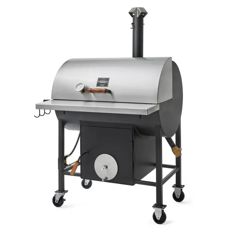 Pitts & Spitts P-C2436 24″ X 36″ Dual-Function Smoker And Grill Combo Pit
