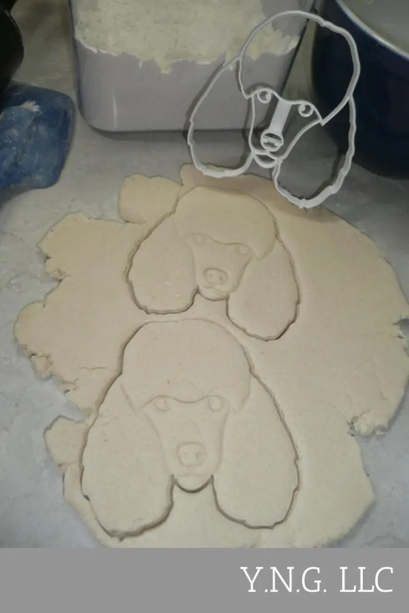Poodle Cookie Cutter – Graceful & Agile Breed Face Outline (Usa Made, Pr4028) 1