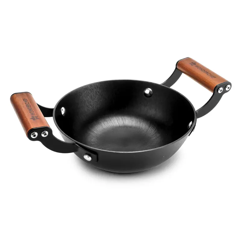 Pre-Seasoned Ferro Light 24Cm Kadhai – Cast Iron Cookware With Acacia Handles & 10-Year Warranty 1
