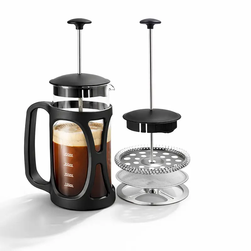Premium French Press Brewer (350Ml) With Borosilicate Glass Carafe, 4-Tier Filtration, And Rapid 3-Minute Brew Cycle 1