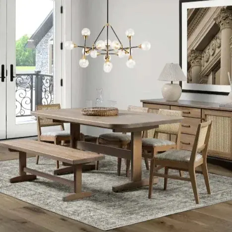 Provence Dining Set – Matching Table And Chairs, Rustic Elegance 1