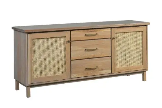Provence Server – Farmhouse-Inspired Buffet With Open Shelving 1