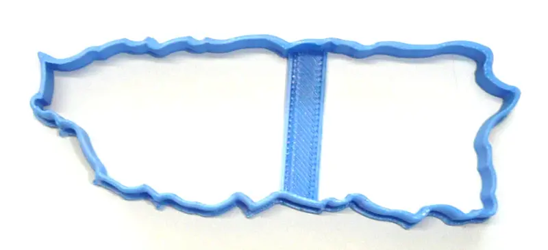 Puerto Rico Outline Fondant Cutter – 6-Pack For Cupcake Toppers, 1.75" Size, Usa-Made Fd3750 1