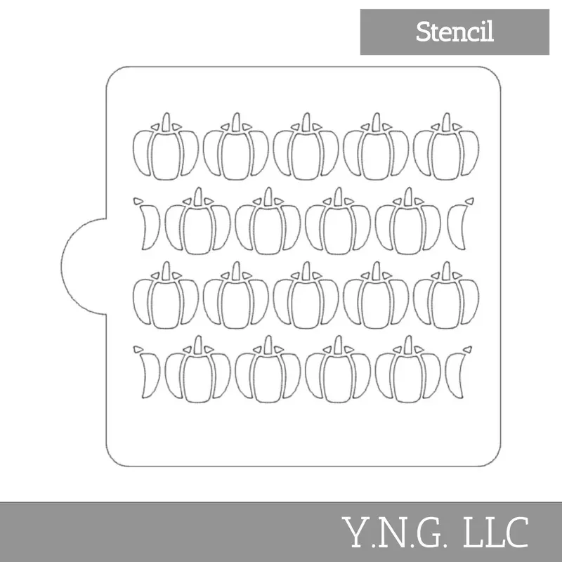 Pumpkin Carving-Style Stencil For Halloween Cookies And Cakes – Usa-Made Ls9058 1