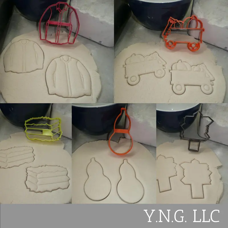 Pumpkin Patch Fall Family Cookie Cutter Set – 5-Piece Autumn Theme, Made In Usa Pr1653 1