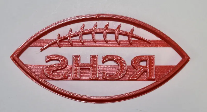 Rchs Football Fondant Cutter Set – 6-Pack Cupcake Topper, 1.75" Usa-Made Food-Safe模具 1