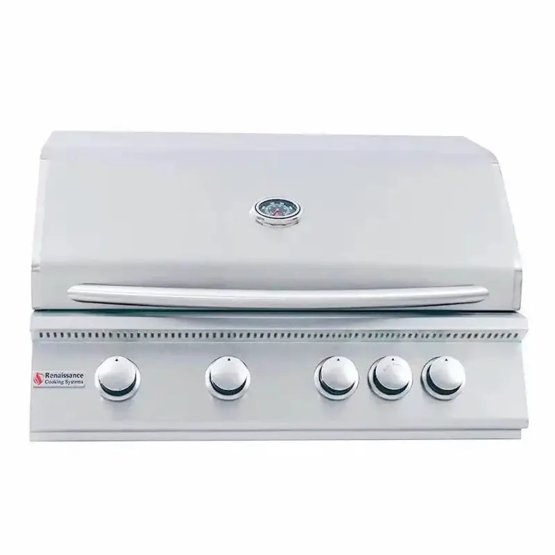 Rcs Premier Series 32-Inch 4-Burner Built-In Gas Grill With Rear Infrared Burner – Ng/Lp Ready (Rjc32A(L)) 1