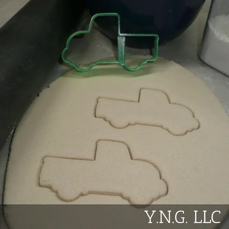 Realistic Pickup Truck Cookie Cutter – Heavy-Duty Vehicle Outline For Themed Baking Pr4926 1