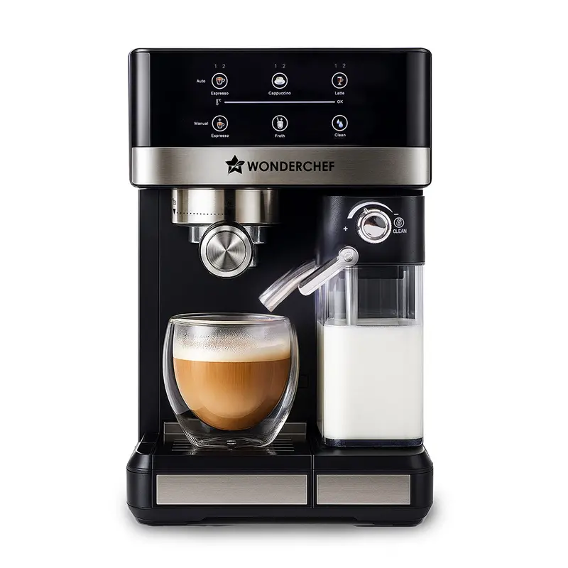 Regalia Automatic Coffee & Milk System – 20-Bar Espresso Machine With Auto-Frother, Milk Container & Steamer, Metal Portafilter, Self-Cleaning Function, 2-Year Warranty 1