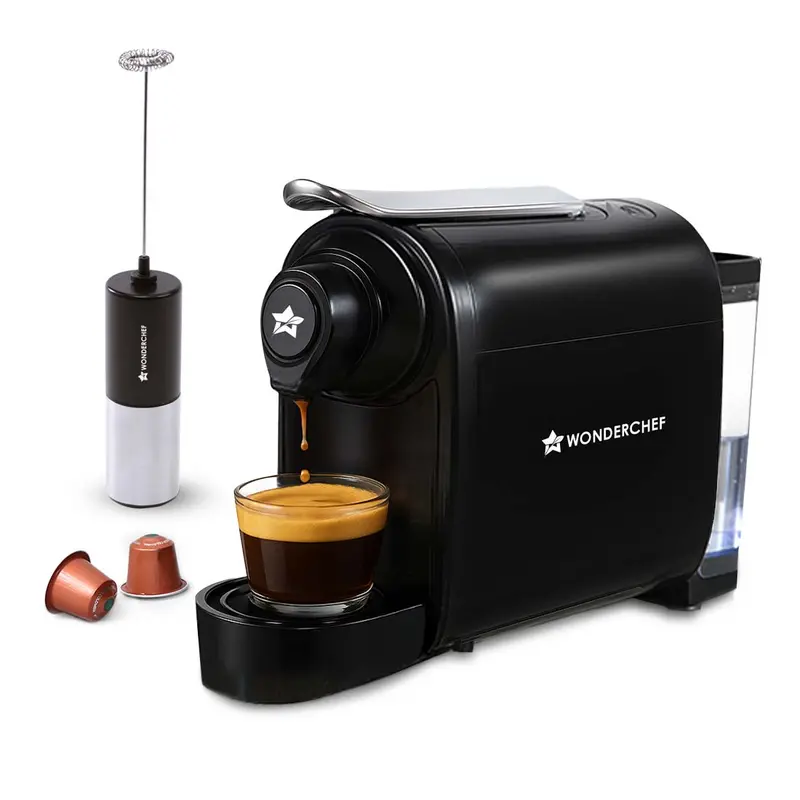 Regalia Capsule Coffee Maker With Built-In Milk Frother | Compatible With Starbucks & Coffeeza Pods | Ristretto, Espresso, Lungo Options | Patented Ejection Tech | 1400W Power | 2-Year Warranty 1