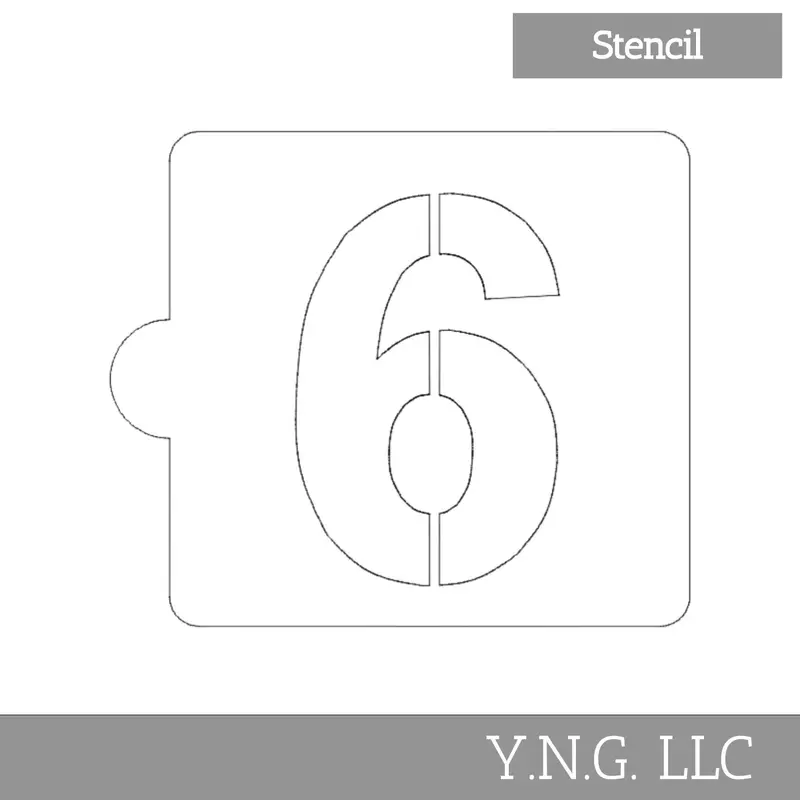 Reversible 6 & 9 Cookie And Cake Stencil – Precision-Cut Usa-Made Baking Template Ls108-6 1