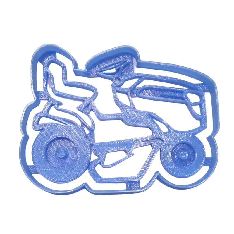 Riding Lawn Mower Fondant Cutters – 6-Piece Garden-Themed Cupcake Topper Kit, 1.75" 1