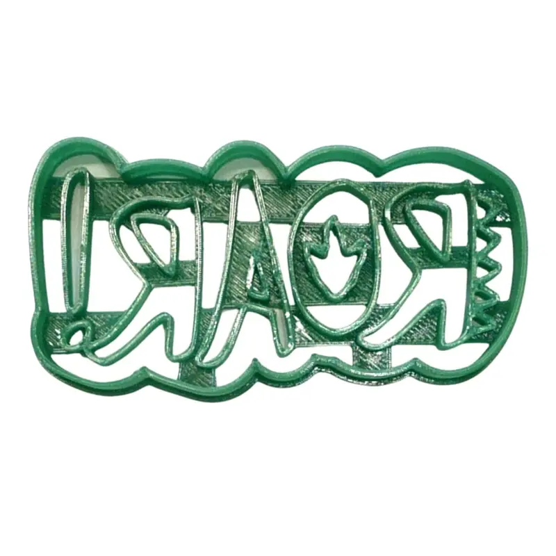 Roar Word Dinosaur Fondant Cutter Pack – 6X 1.75" Cupcake Toppers, Usa-Crafted Fd4830 1