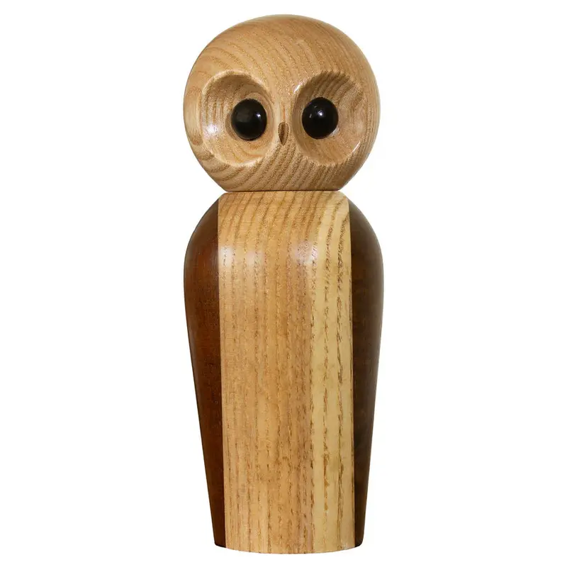 Rock & Branch Ceramic-Tipped Owl-Shaped Pepper Grinder 1