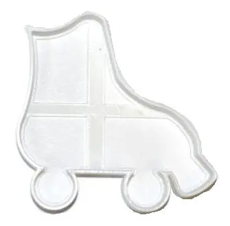 Roller Skate Fondant Cutter – 6-Pack Retro Sports Cupcake Decorators, 1.75", Usa-Made Fd694 1