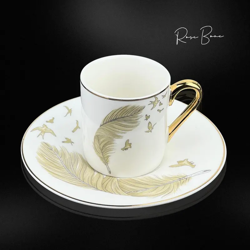 Rose Bon Classic Arabic Coffee Cups – 6-Piece Set For Traditional Hospitality 1