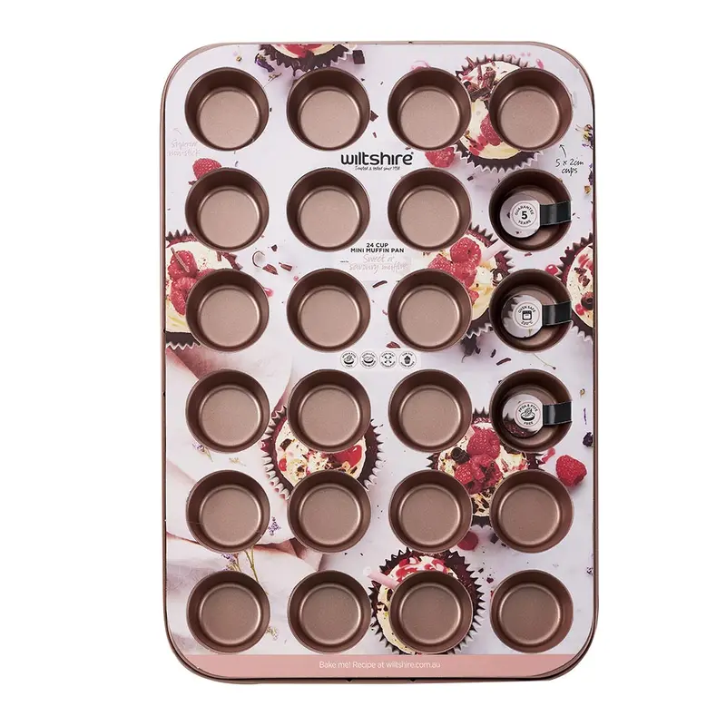 Rose Gold 24-Cup Mini Muffin Pan 1