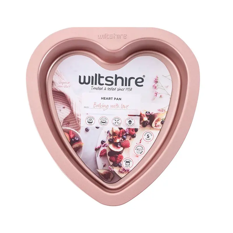 Rose Gold Heart-Shaped Baking Pan – 19Cm 1