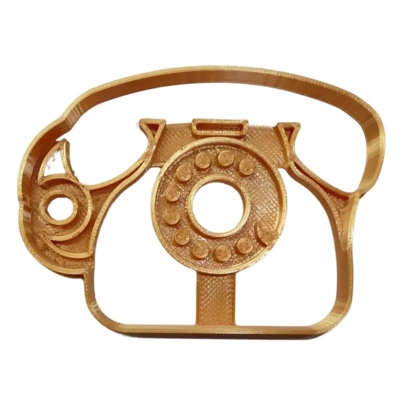 Rotary Dial Phone Fondant Cutters – 6 Vintage Telecom Cupcake Toppers, 1.75", Usa-Made Fd5035 1