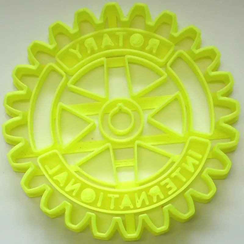 Rotary International Symbol Fondant Cutter Set – 6-Pack Cupcake Topper, 1.75" Usa-Made Food-Safe模具 1