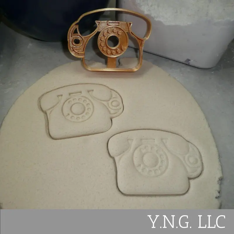 Rotary Phone Cookie Cutter – Classic Dial Telephone Shape, Usa-Made Pr5035 1