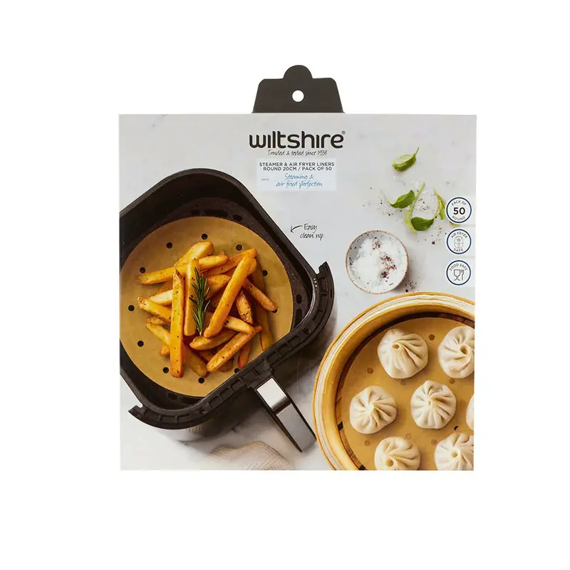 Round Steamer And Air Fryer Liners – 20Cm Diameter, 50-Pack 1