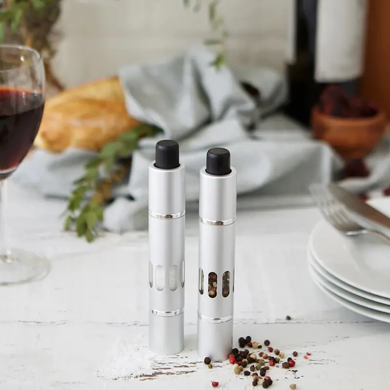 Rsvp Adjustable Salt And Pepper Grinder Set 1