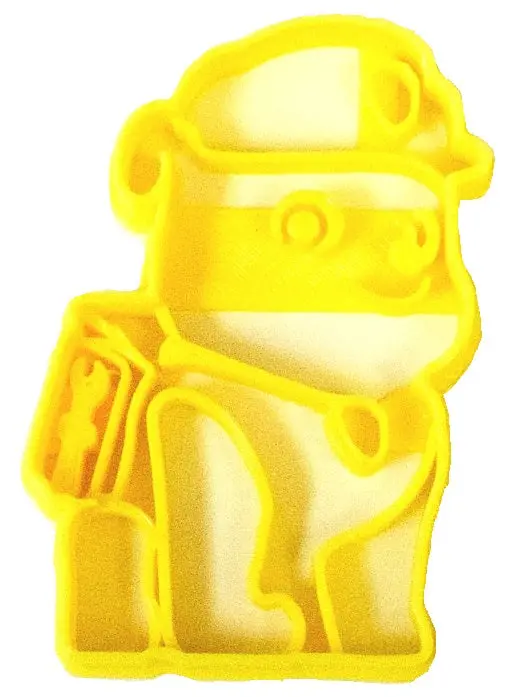 Rubble Paw Patrol Fondant Cutter – 6-Piece Rescue-Themed Cupcake Topper Set, 1.75", Usa-Made Fd787 1