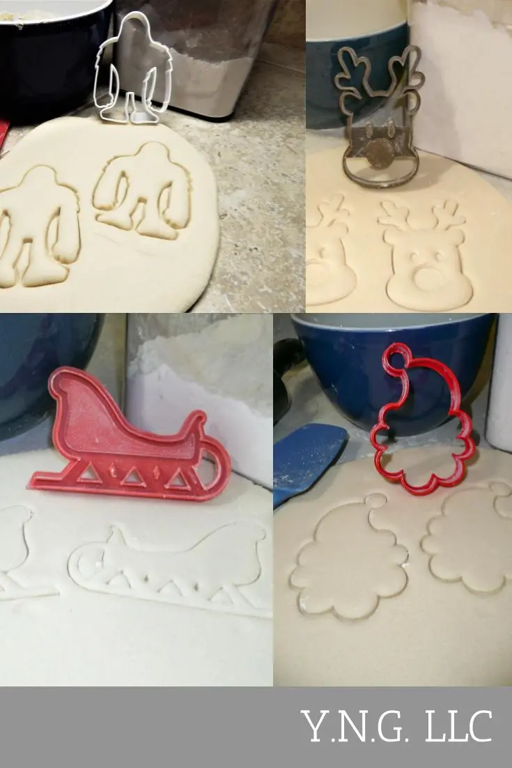 Rudolph & Sleigh Movie-Inspired Cookie Cutters – Set Of 4 Christmas Baking Shapes 1