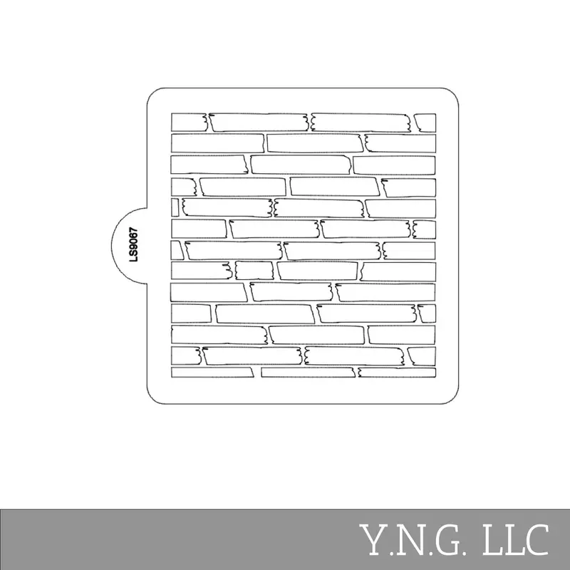Rustic Wood Grain Plank Stencil For Cookies And Cakes – Usa-Made Ls9067 1
