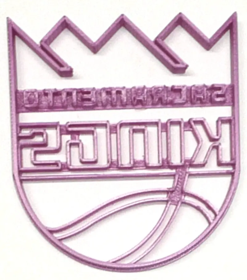 Sacramento Kings Nba Fondant Cutter Set – 6-Pack Cupcake Topper, 1.75" Usa-Made Food-Safe模具 1
