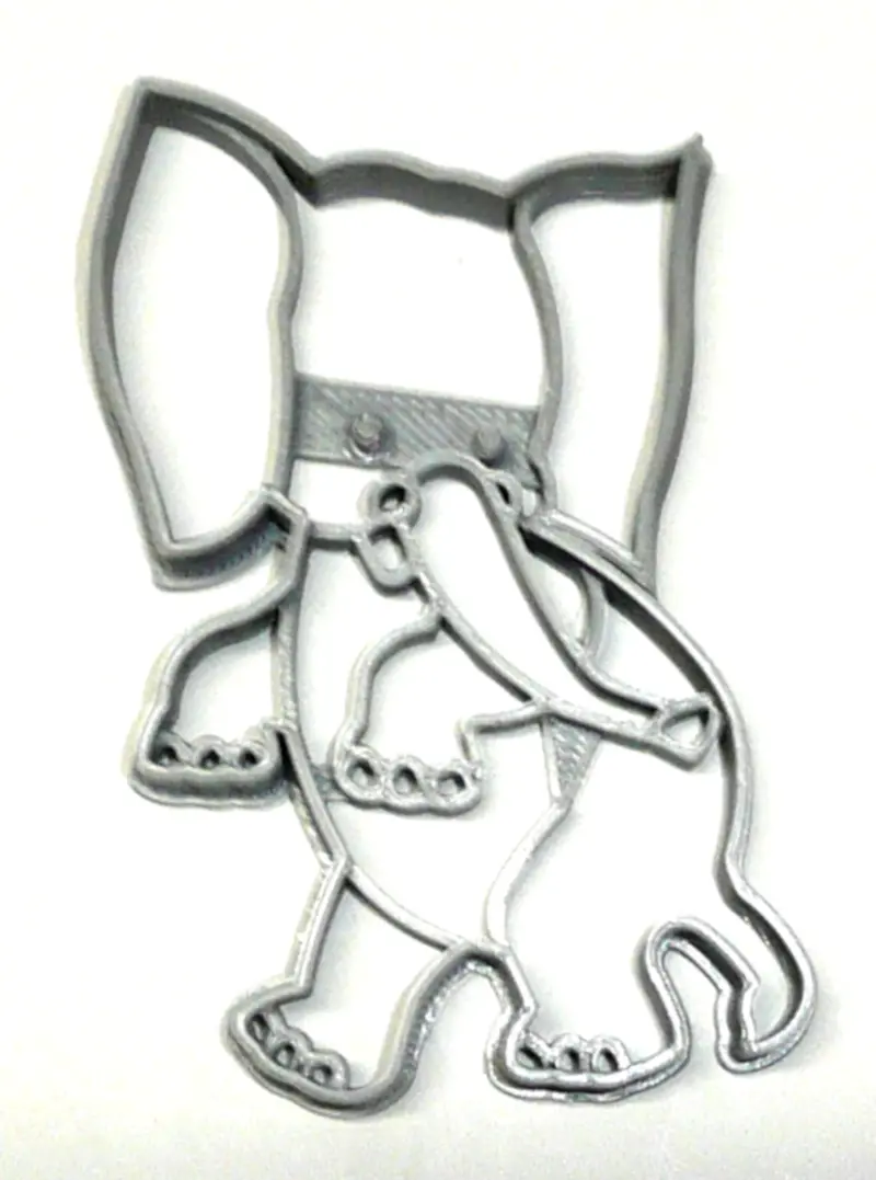 Saggy Baggy Elephant Fondant Cutters – 6 Whimsical Cupcake Toppers, 1.75" Size, Fda-Approved 1