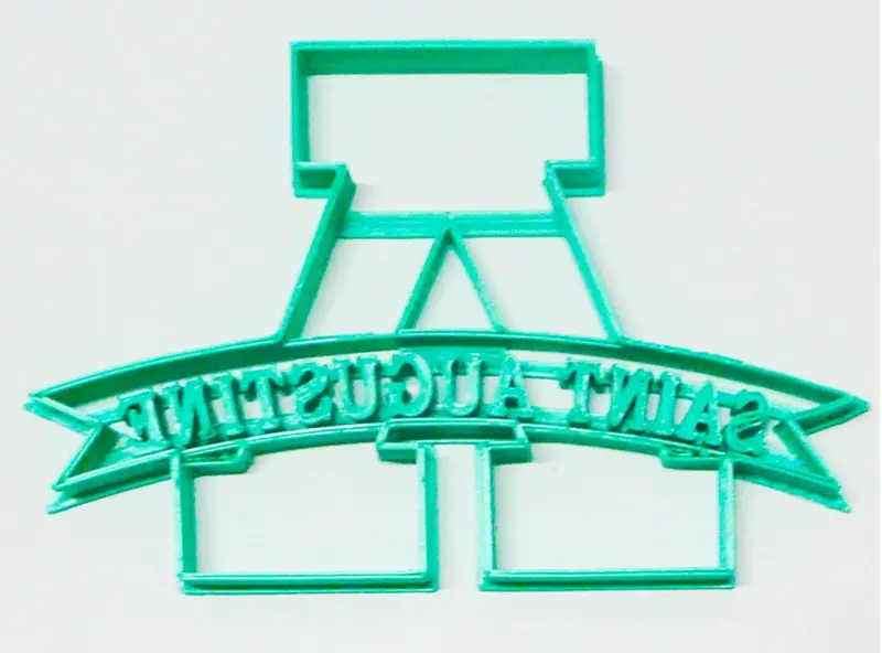 Saint Augustine 'A' Monogram Fondant Cutter Set – 6-Pack Cupcake Topper, 1.75" Usa-Made Food-Safe模具 1