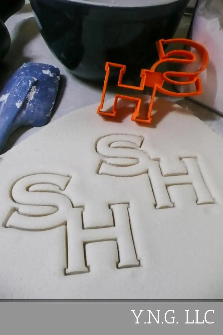 Sam Houston State University Sh Monogram Cookie Cutter – Handcrafted In Usa 1